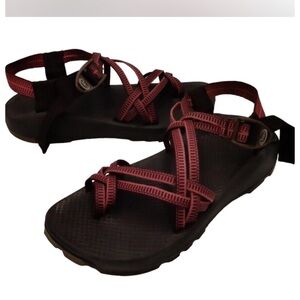 Chaco ZX/2 Women's Burgundy Strappy Sandals 8